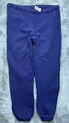 Vintage L.L. Bean Sweats Mens Medium Blue Fleece Warm Up Casual Made In USA • $29.99