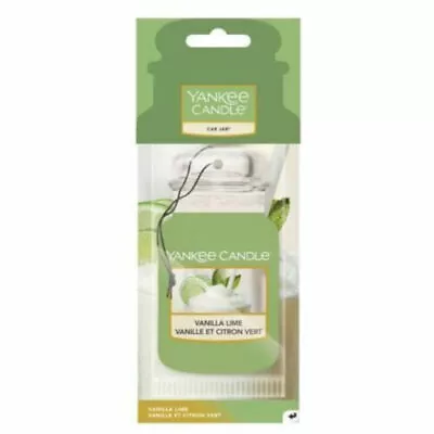 2x Yankee Candle Car Jar Air Freshener Freshner Fragrance Scent 2D-Vanilla Lime • £5.90