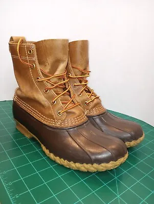 LL Bean Bean Boots Vintage Duck Boots Womens 9 Mens 7 Unlined Leather W/ Insole • $87.77