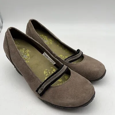 Merrell Performance Footwear Shoes Wedge Petunia Gray Suede Size 7 J46144 • $17.99