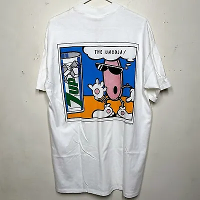 VTG 1991 7 Up Cool Spot The Uncola Tee Size XL NWT • $129