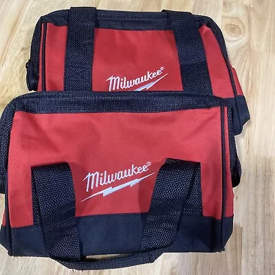 Brand New  Milwaukee  M18  Medium Canvas Tool Bag (PACK OF 2) 11 X10 X5  • $14.99
