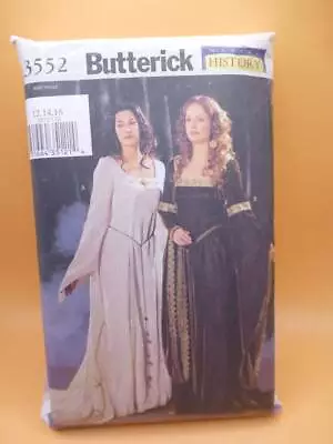 Butterick 3552 Misses' Medieval-camelot Dress Costume Sewing Pattern Sz 12-16 • £14.95