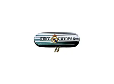 £10.59 • Buy Real Madrid FC Real Metal Pencil Case Black Tube Pouch Purse Coin Bag Gift Idea