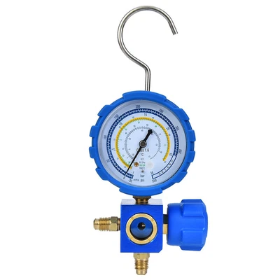 $29.09 • Buy Condition Manifold Gauge A/C Refrigeration Tool With Sight Glass G1/4