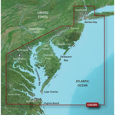 Garmin BlueChart G3 Vision - VUS038R - New York - Chesapeake Chart MicroSD/SD • $310