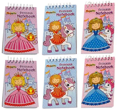 6 Mini Princess Spiral Notebooks - Pinata Toy Loot/Party Bag Fillers Kids • $3.10