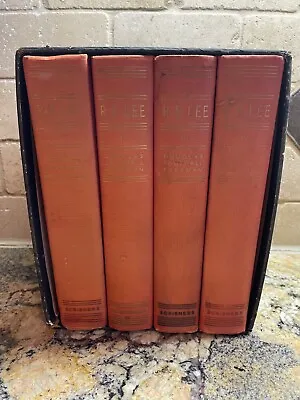 R.E. Lee A Biography Boxed Set (4 Vols.) Douglas Southall Freeman Autographed • $299.98