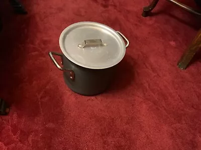 Vintage Used Commercial Aluminum Cookware Ann Arbor Mich 8 QT Pot With 310C Lid • $100