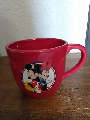 Disney Mickey & Minnie Mouse Red Ceramic Large 3d Coffee Mug - New • $6.99