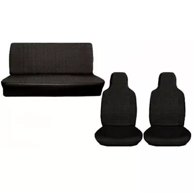 $209.95 • Buy Empi 4641 Vw Bug Black Vinyl Seat Covers / Full Set Front-Rear 1974-1976