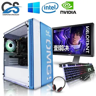 Gaming PC Bundle Core I3-2120 1TB Storage 16GB RAM NVDIA RTX 3050 Windows 10 • £274.99