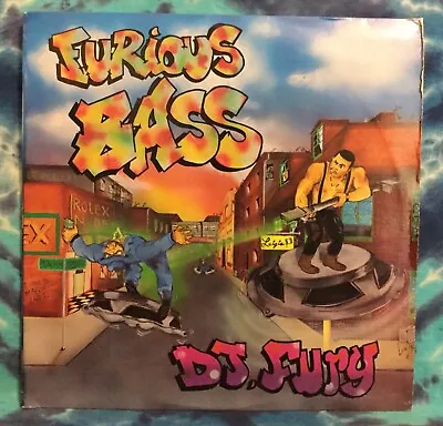 DJ Fury LP Furious Bass ON TOP RECORDS Original (1992) Rare MIAMI BASS • $99.99