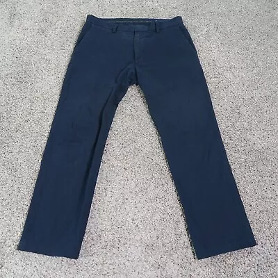 Ermenegildo Zegna Pants Mens 32 Blue Z Trousers Chino Straight Leg Casual 32x28 • $29.99