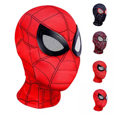 Miles Morales Spider-Man Mask Kids Halloween Super Heroes Cosplay Party Prop AU • $15.57