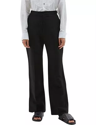 WORN ONCE Gorgeous Bassike Linen Tuxedo Pants Black Size 0 • $100