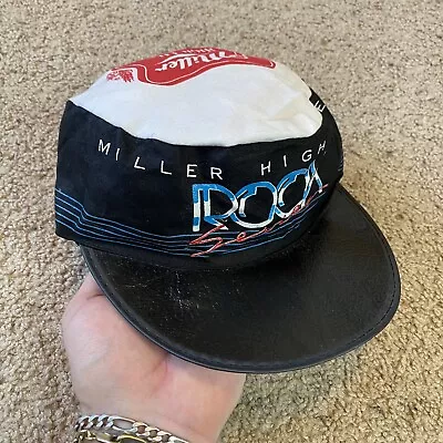 Vintage 1984 Miller High Life Rock Series Reno Nevada Painters Cap Hat Cycle • $19.99