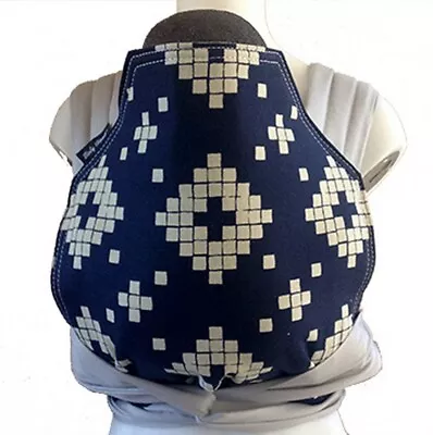 Baby Hawk Mei Tai Navy Tiles On Cloud • $99.95