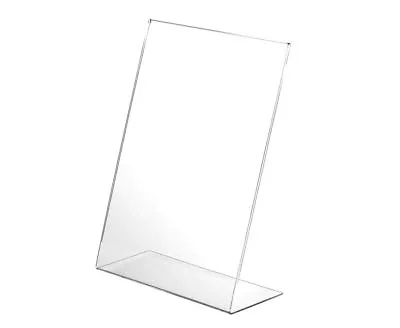  Acrylic Poster Menu Holder Perspex Leaflet Display Stands A3 A4 A5 DL A6 & A7 • £11.01