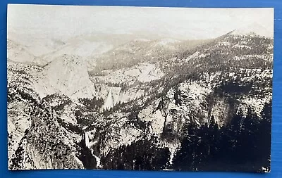 Yosemite National Park 1924 Postcard ~ Sierra Mountain View ~ RPPC • $0.99