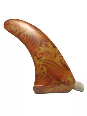 Surfboard Honeycomb Longboard Fin 9” Inch + Plate & Screw.SUP Mal Fins. Orange. • £28.99