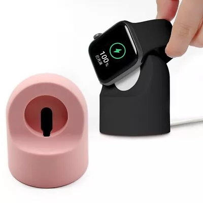 $5.05 • Buy Charger Stand Mount Silicone Dock Holder For Apple Watch Series 4/3/2/1 Charge