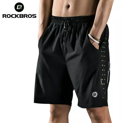 NEW ROCKBROS Cycling Bicycle Shorts Sports Shorts Exercise Fitness Mens Black • $17.99