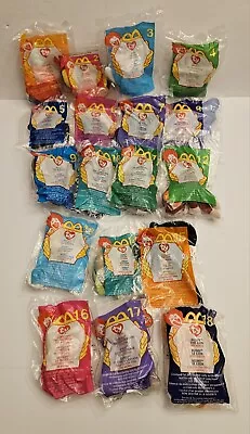 McDonalds 2000 Happy Meal Toys Ty Beanie Babies Full Set 1-18 NOS Sealed • $19.95