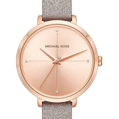 Authentic Michael Kors Charley Rose Gold Glitter Watch Mk 2794 Sold Out Not Here • $120