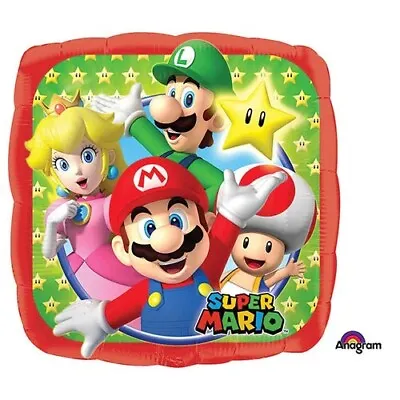 Super Mario Bros. Square 18  Foil Balloon (Non-Packaged) • $4