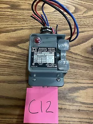 Square D 2510-KW2C Manual Motor Starter Switch Box 30A 3P NEMA 4 Ser A • $60