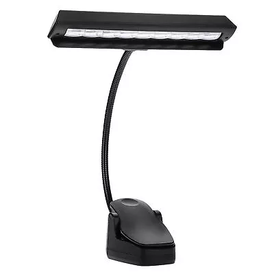 Portable Flexible 9 LEDs Clip On Music Stand Light Bedroom Reading Desk Lamp WYD • $18.04