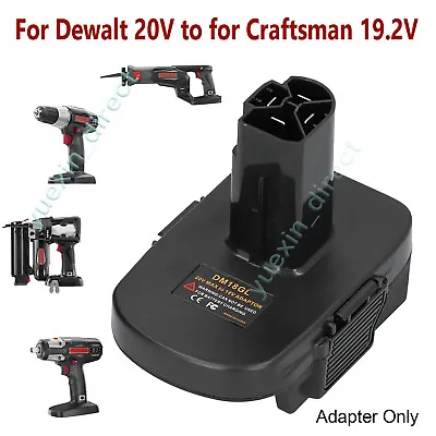 DM18GL Adapter For Dewalt For Milwaukee 18V Battery To For Craftsman 19.2V Tools • $12.99