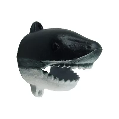 Cast Iron Shark Head Beer Cap Soda/Pop Top Wall Mount Bottle Opener Bar/Pub Tool • $20.49