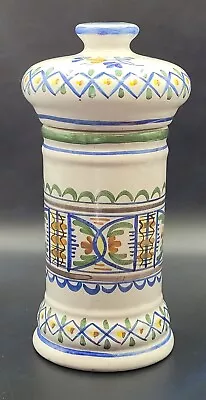 Fabulous Large Italian Majolica Apothecary Jar Pot Vase 22cm X 10cm Please Read- • £24