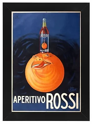 AZ32 Vintage Aperitivo Rossi Italian Drinks Advertisement Framed Poster A3/A4 • £12.95