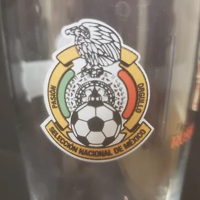 $13.31 • Buy FIFA World Cup Glass Russia 2018 Soccer Futbol Estrella Jalisco Beer Team Mexico