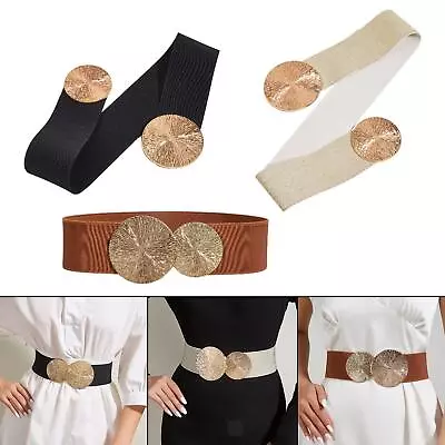 £7.74 • Buy Fashion Women Wide Belt Wide Female Decorative Thick Solid Color For Cosplay