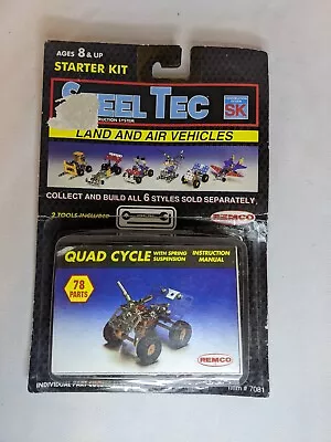 1993 Remco Steel Tec Quad Cycle Starter Kit Land & Air Vehicles #7081 Construct • $12.99