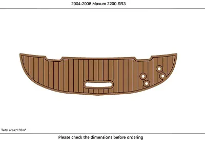 2004-2008 Maxum 2200 SR3  Swim Platform Pads 1/4  6mm EVA FAUX  Teak Deck Floor • $179