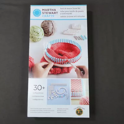 Martha Stewart Crafts Knit & Weave Loom Kit Adjustable & Portable NEW • $19.99