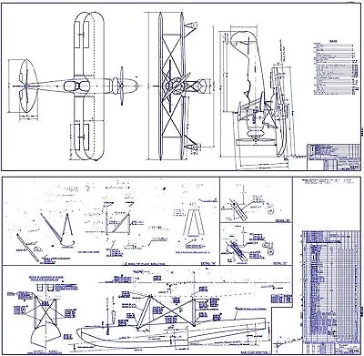 $37.14 • Buy  Naval Aircraft Factory N3N Canary Biplane Blueprint Plans RARE Historic WW2 