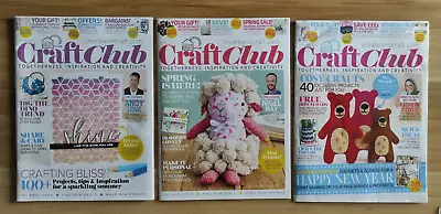 3x Craft Club Magazines • £6