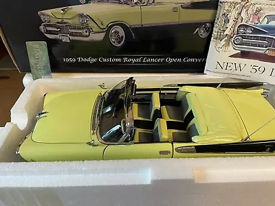 Sunstar 1/18 Diecast 1959 Dodge Custom Royal Lancer Convertible Model Car NIB* • $76.10