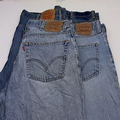 Lot Of 4 Levi's 560 Comfort Fit Men's Blue Jeans Size 38x34 • $62.99