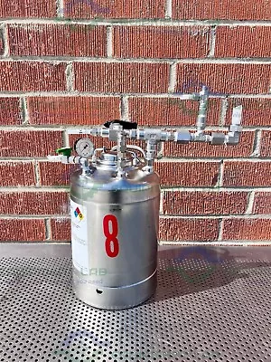 Alloy Products 12 Liter Stainless Steel Vessel 140 PSI W/ Gauge + Accessories • $400