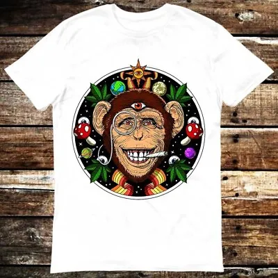 Psychedelic Monkey Stoner Weed Joint Magic Mushroom Third Eye T Shirt 6112 • £6.35