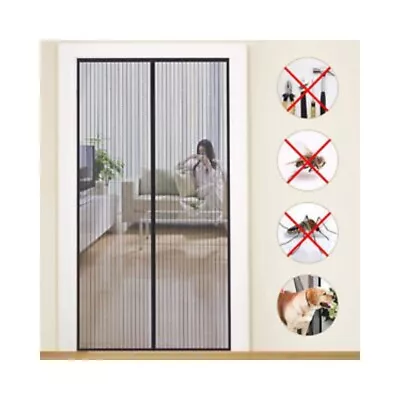 Magnetic Insect Magic Door Net Screen Bug Mosquito Fly Insect Curtain Mesh UK. • £6.50