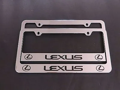 2 Brand New Lexus Chrome Metal License Plate Frame  • $21.99