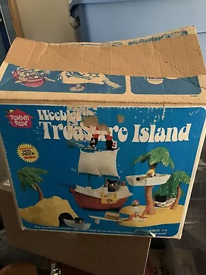 Vintage Weebles Treasure Island Playset W/ Box Pirate Ship & Parts Romper 1975 • $109.99